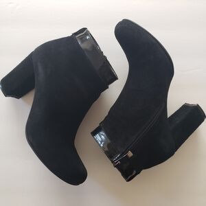 Nivelle Black Suede Heel Boots